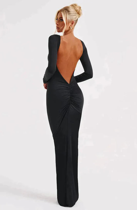 Nikki - Low Back Maxi Dress