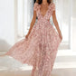 Dakota - Maxi dress with ruffles on the shoulders