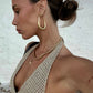 Mariah | Drop Hoop Earrings