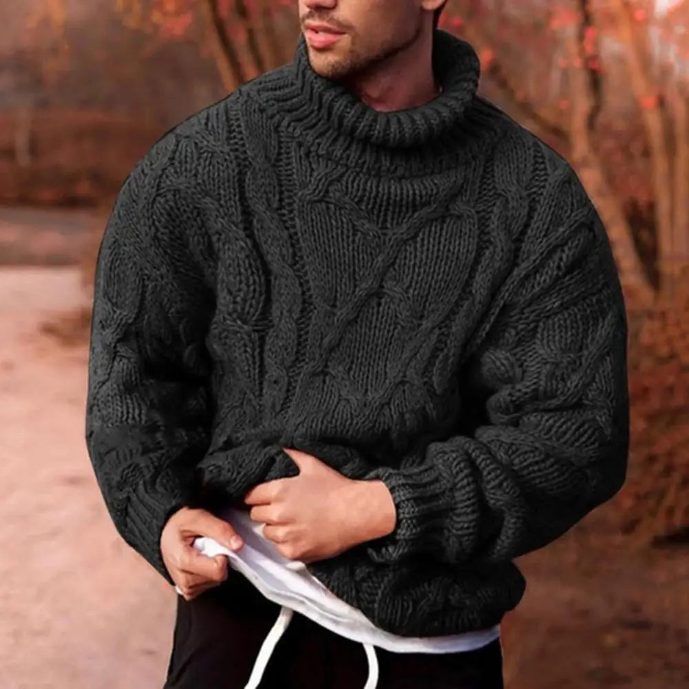 Men's Braided Knitted Sweater - Jenson