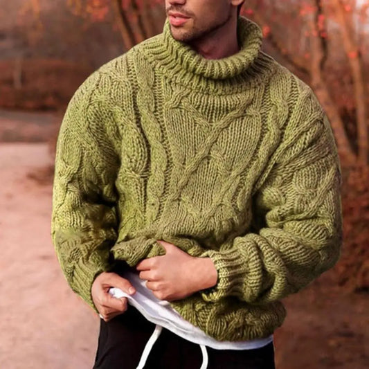Men's Braided Knitted Sweater - Jenson