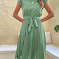 Claire - Short-sleeved pleated casual mini dress for Summer 2023