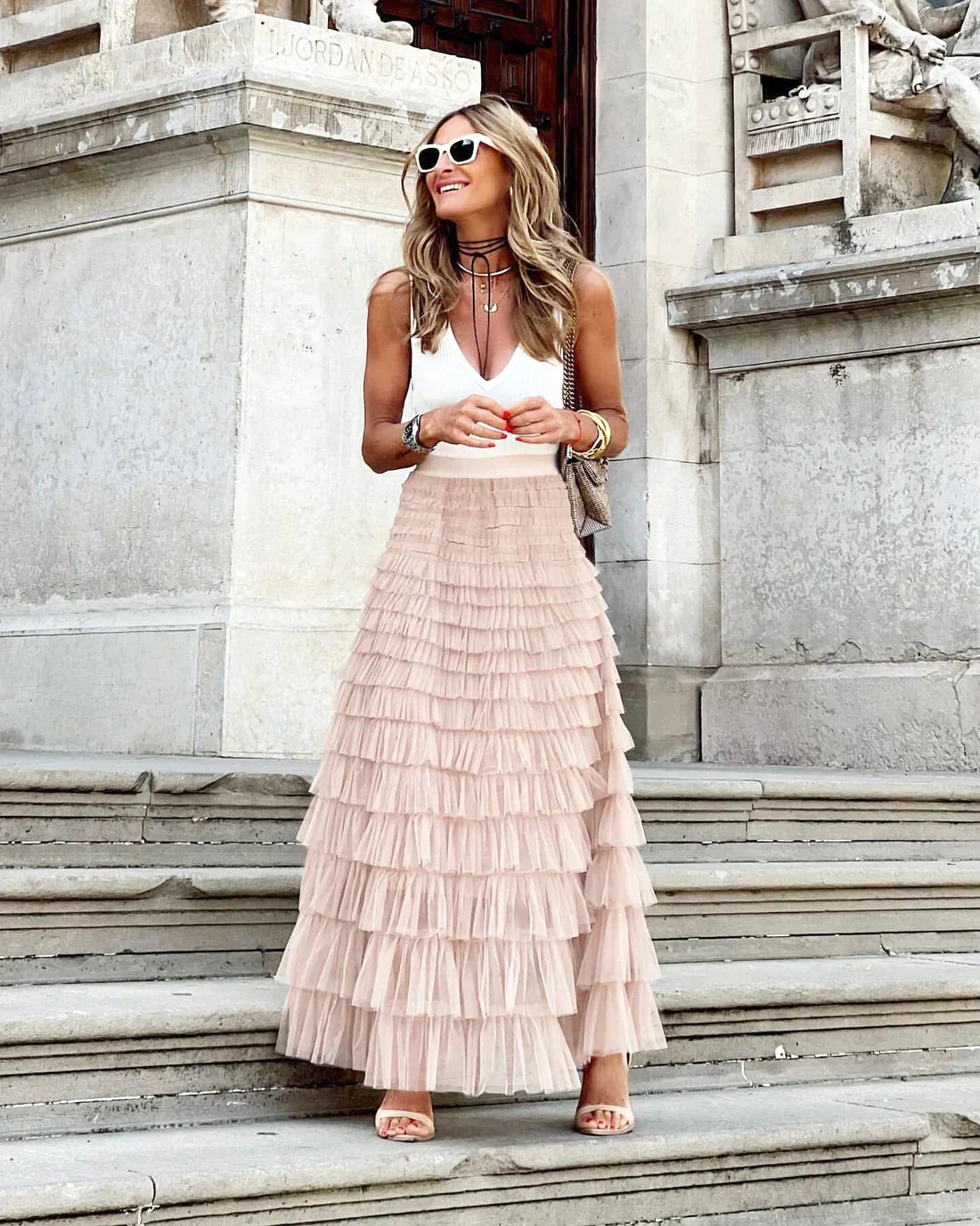 Agatha - Stylish skirt with elastic waistband