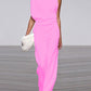 Sleeveless Jumpsuit with Open Back Effortless Elegance with a Contemporary Twist