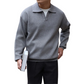 GentleKnit - Men's Long-Sleeve Polo Sweatshirt