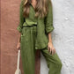 Georgiana - Two Piece Cotton Linen Set