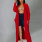 Theodora - Casual long cardigan with V-neck