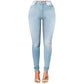 Adeline - Casual high waist elastic jeans
