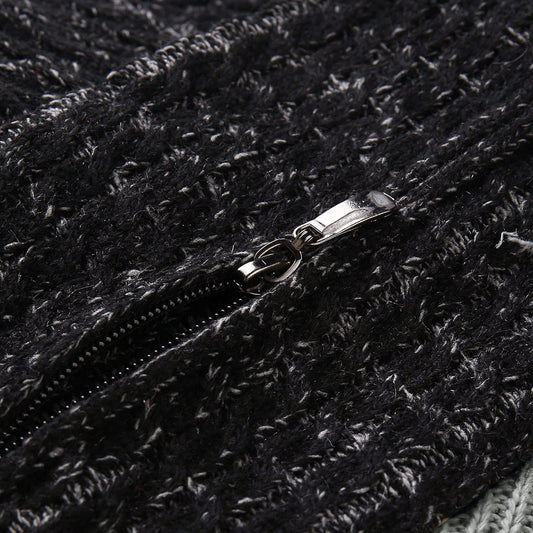 Lars Casual Sweater - Vintage Wool Sweater with High Collar