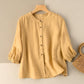 Jelena | Vintage Summer Women's Blouse - Stylish & Light for Warm Weather