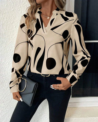 Marianna | Women's elegant printed - blouse