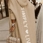 Nora - casual long knitted cardigan with hood