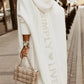 Nora - casual long knitted cardigan with hood