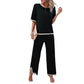 Toni - casual knitted set [top + pants]