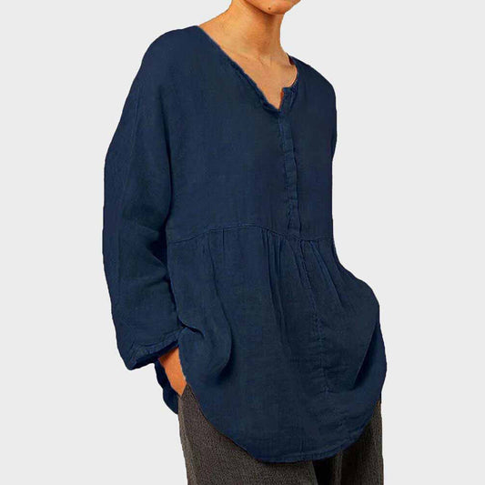 Nikolina | - Women's casual breathable loose-fit blouse