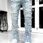 Gavin - Vintage Stacked Jeans for Men