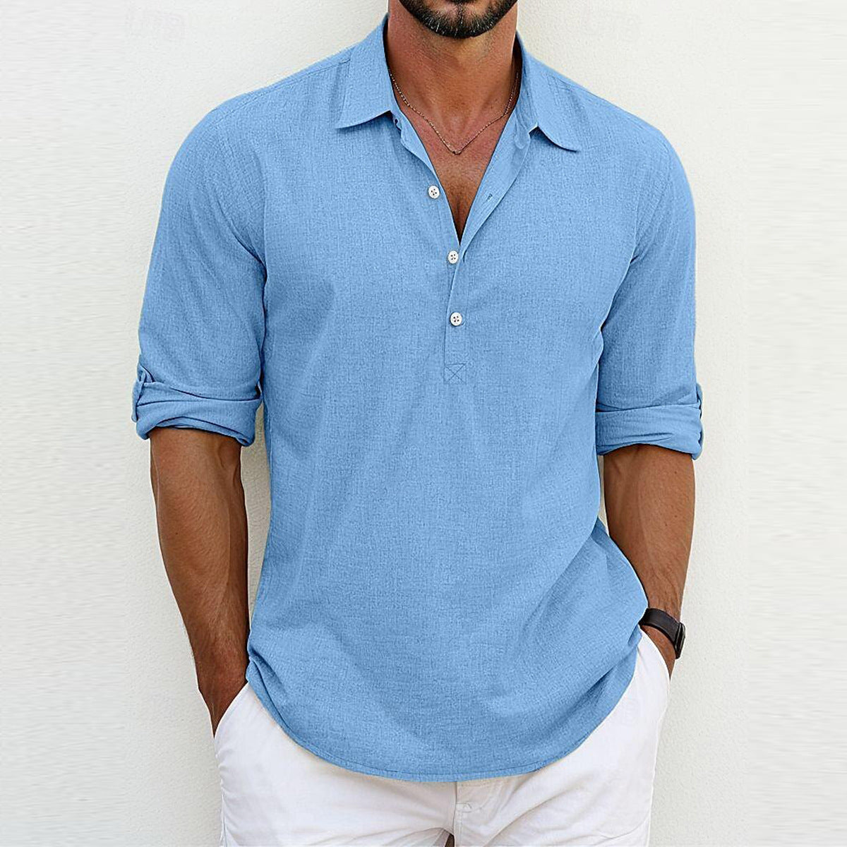 Ricardo - Men's Classic Linen Polo