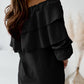 Chathuni | Ruffles Bateau Neck Long Sleeve Blouse - Elegant & Stylish