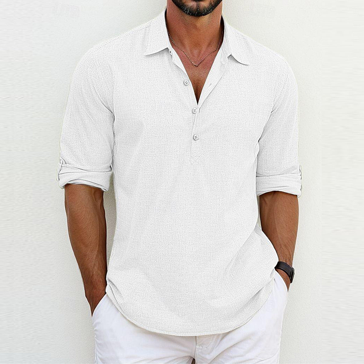 Ricardo - Men's Classic Linen Polo
