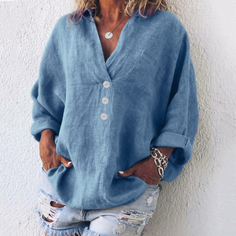 Maeve | Stylish Cotton-Linen Blouse