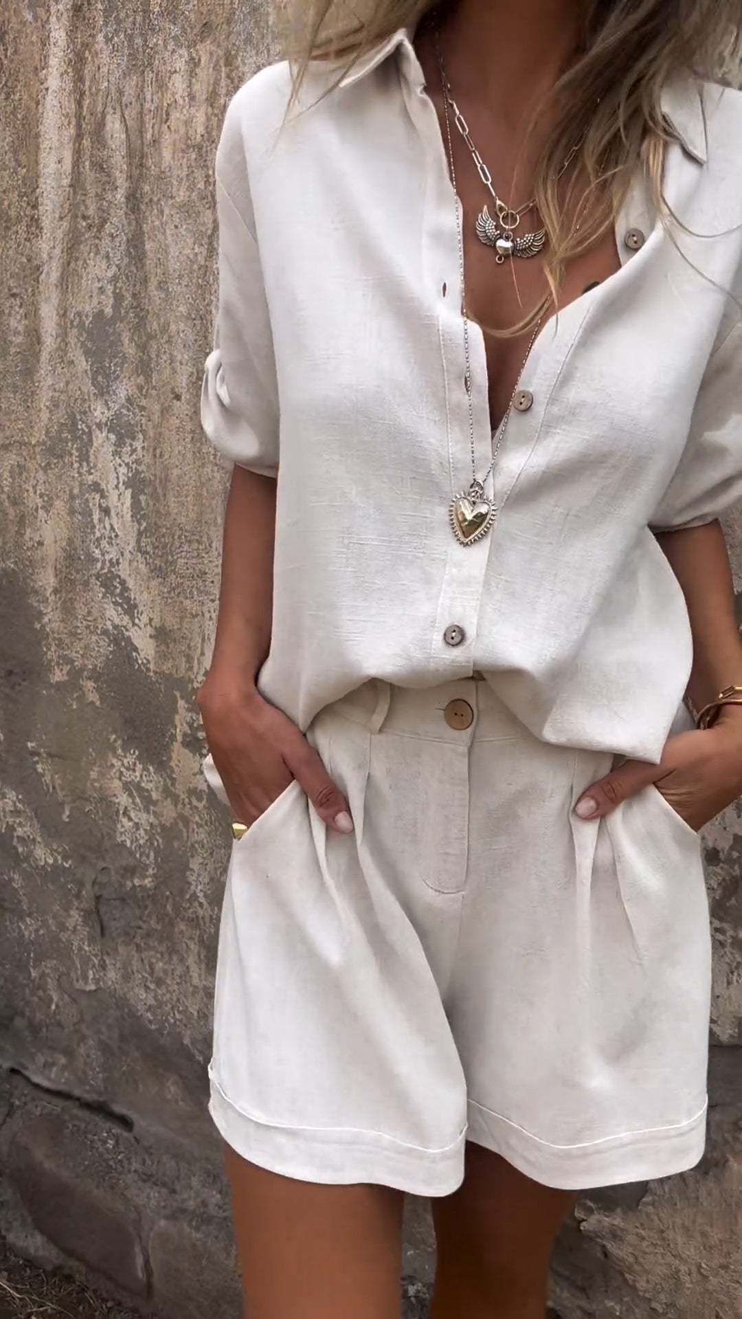 Pauline - Linen Summer Set