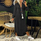 Women's Jeans Shirt Dress – Casual Long Sleeve Midi Dress with Button Placket