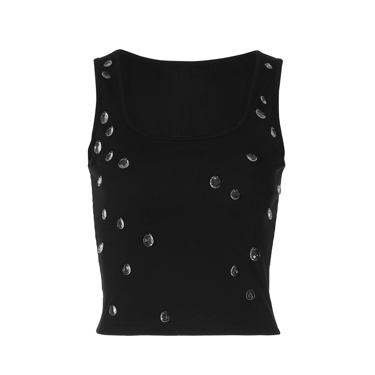 Stylish Women's Crop Top with Decorative Detail & Slim Fit – Liora