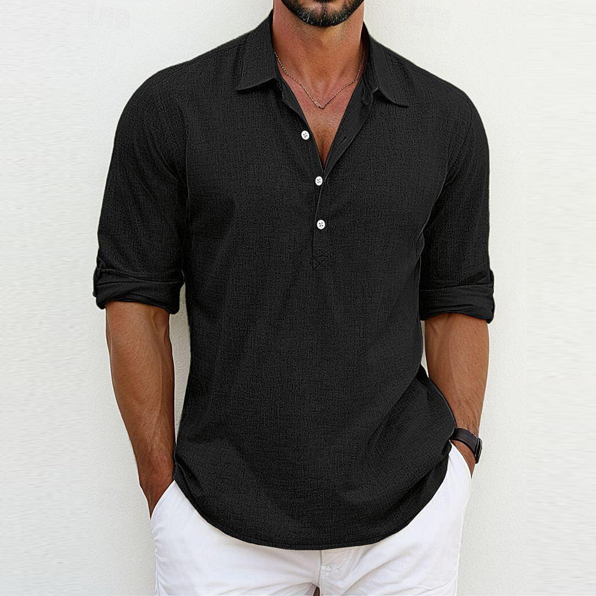 Ricardo - Men's Classic Linen Polo
