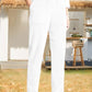 Marion - Plain corduroy trousers for women