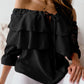 Chathuni | Ruffles Bateau Neck Long Sleeve Blouse - Elegant & Stylish