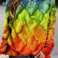 Alysa - Sweater made of printed wool