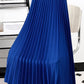 Satin Pleated High-Waist Skirt