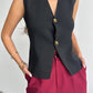 Gaby | Sleeveless Button Top