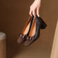 TATUM | BOW DETAIL BLOCK HEELS