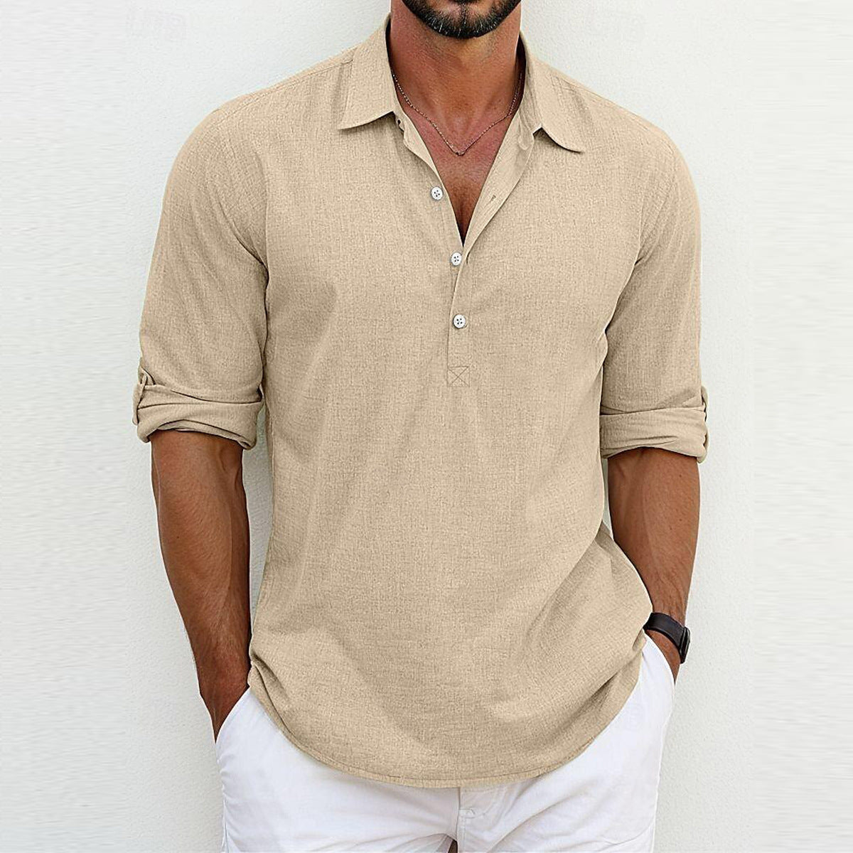 Ricardo - Men's Classic Linen Polo