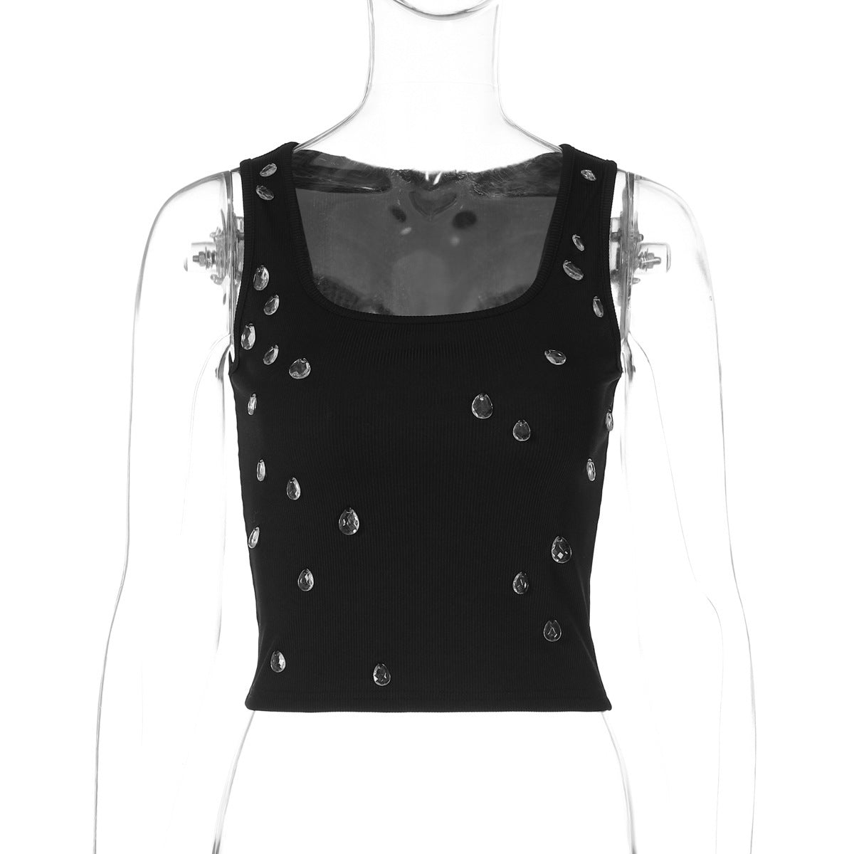 Stylish Women's Crop Top with Decorative Detail & Slim Fit – Liora