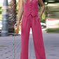 Elegant Sleeveless Blazer Set for Women