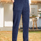 Marion - Plain corduroy trousers for women