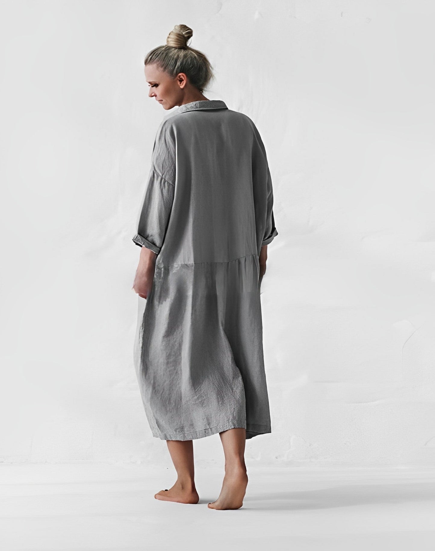 FLEUR - Grey stylish dress