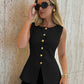 Gaby | Sleeveless Button Top