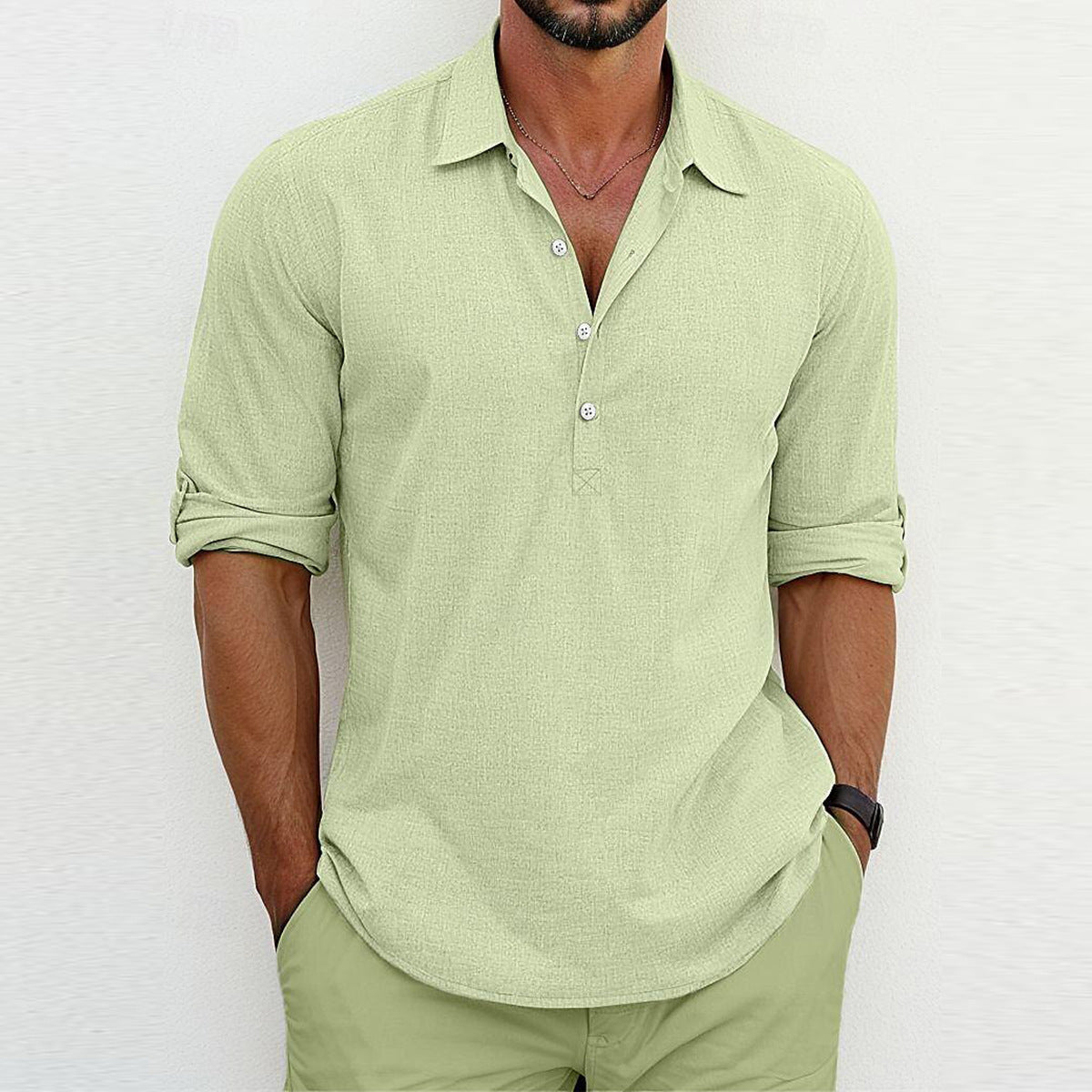 Ricardo - Men's Classic Linen Polo