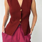 Gaby | Sleeveless Button Top