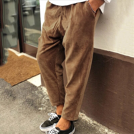 Steven - Corduroy casual loose trousers for men