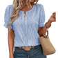 Lighty & Stylish Women's Puffy Sleeve Shirt with Lace Detail – Noemi