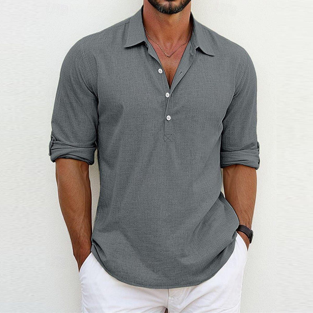 Ricardo - Men's Classic Linen Polo