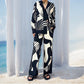 Mira - Elegant trendy printed long sleeve and pant set