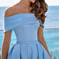 Relaxed satin evening gown for women - Caelynae
