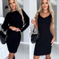 Clara - Sleeveless dress with matching sweater