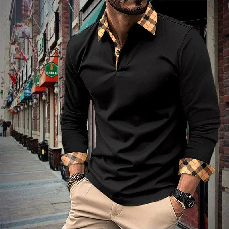 Long Sleeve Polo Shirt - Ray
