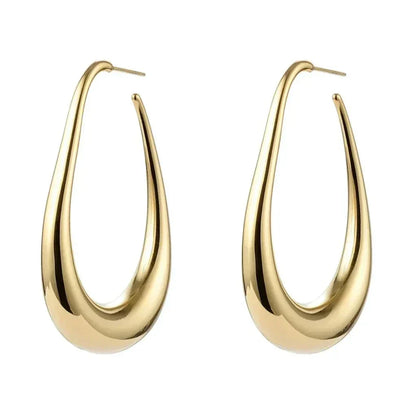 Mariah | Drop Hoop Earrings